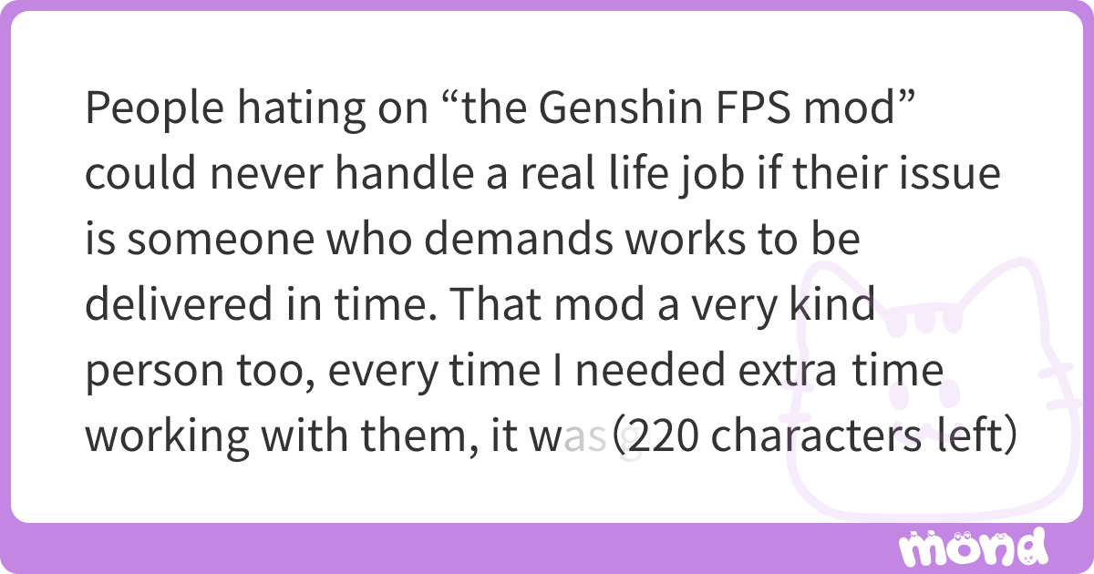People hating on “the Genshin FPS mod” could never handle a real life ...