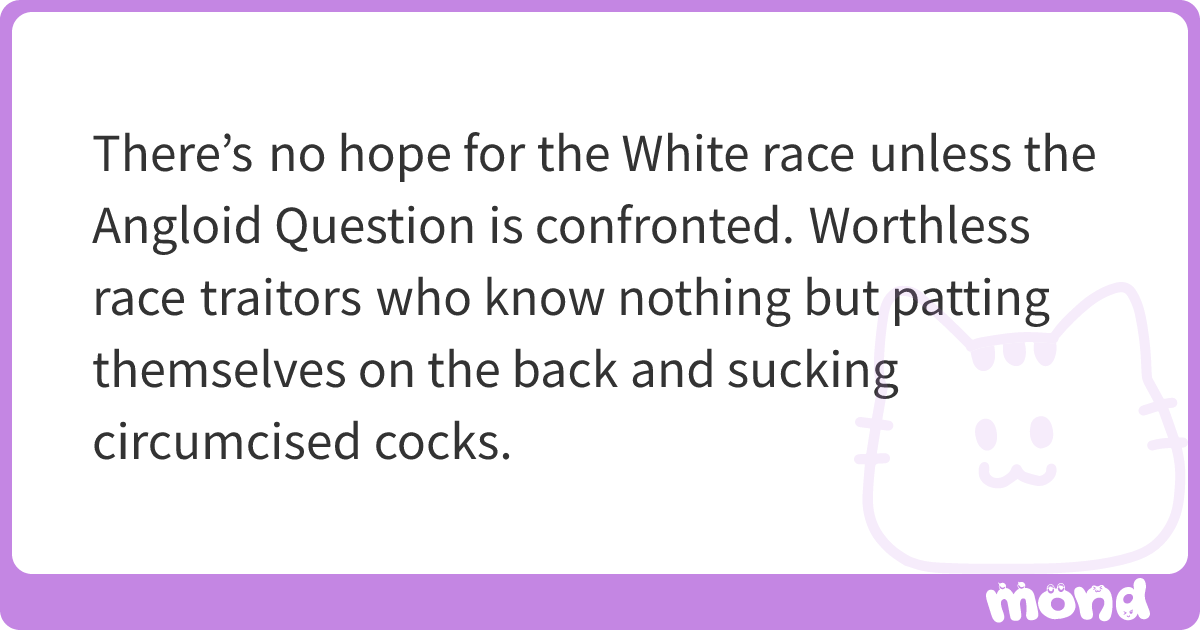 There’s no hope for the White race unless the Angloid Question is ...